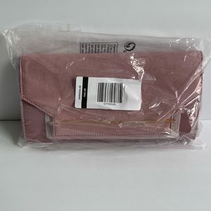 Brand New Aldo Microsuede Mauve/Pink Clutch